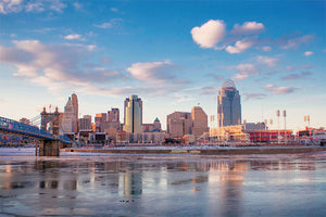 Cincinnati Skyline with Ohio River View